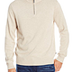 限尺码：NAUTICA 诺帝卡 Men's Solid Quarter-Zip Sweater线衣