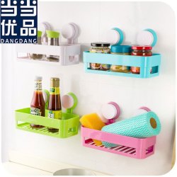 当当优品 魔力无痕吸壁挂浴室角架（绿色）