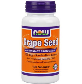 NOW 诺奥 Foods Grape Seed Antioxidant 葡萄籽精华 100mg 100粒*4瓶