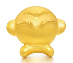 周生生 黄金 Charm 串珠系列 生肖猴 转运珠