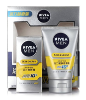 NIVEA 妮维雅 男士活力 劲肤礼盒（劲肤露50g+洁面乳100g）