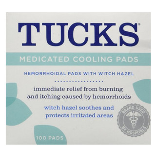 TUCKS Medicated Cooling Pads 药用痔疮冷敷垫