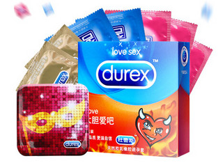 durex 杜蕾斯 安全套组合装（至臻肤感2只+love3只+铁盒+名流5只）