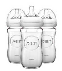 AVENT 新安怡 自然原生 宽口玻璃奶瓶 240ml