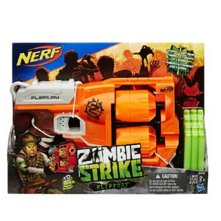 Nerf Zombie Strike 僵尸来袭系列 B0562 FlipFury Blaster 双轮发射器