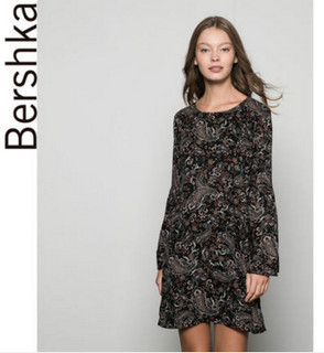 Bershka 05421810 蕾丝长袖连衣裙