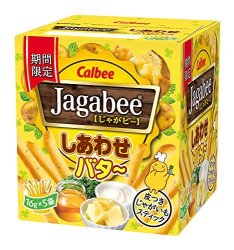 Calbee Jagabee薯条三兄弟 蜂蜜黄油口味一箱（80g*12）