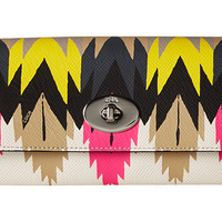 COACH 蔻驰 Print Crossgrain Slim Envelope 女士长款钱包