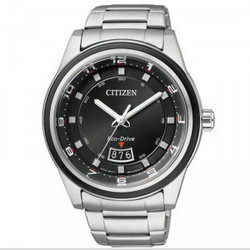 CITIZEN 西铁城 AW1274-63E 不锈钢表带男士光动能腕表