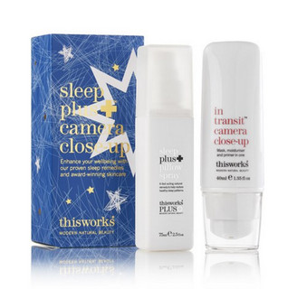 thisworks Sleep Plus 枕头喷雾 75ml + In transit Camera Close Up 多用保湿霜 40ml