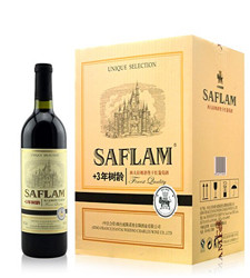 SAFLAM 西夫拉姆 酒堡干红葡萄酒3年树龄750ml*6