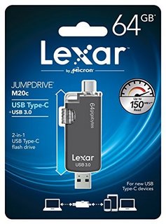 Lexar 雷克沙 M20c Type-C/USB 3.0 双接口U盘  64GB