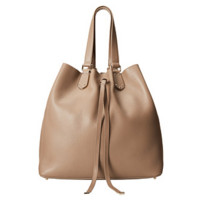 FURLA 芙拉 Plume Large Drawstring North/South 大号真皮手提包