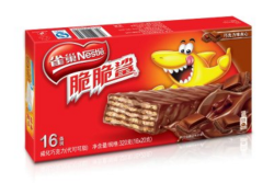 Nestlé 雀巢 脆脆鲨 巧克力威化 16条装