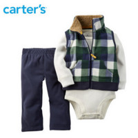 17日0点开抢：Carter's 摇粒绒婴儿套装 3件套 121G063