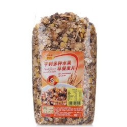  HAHNE 亨利 多种水果早餐麦片 1000g*2件