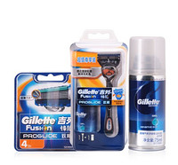 Gillette 吉列 Fusion Proglide 锋隐致顺 FlexBall 手动剃须刀 1刀架1刀头+4刀头+剃须啫喱75ml