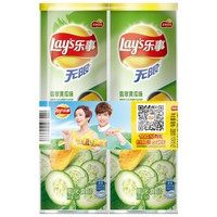 Lay's 乐事 乐事无限组合包（翡翠黄瓜味） 薯片  104克*2罐*6件+ 清新绿茶味 104g