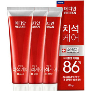  MEDIAN/麦迪安 深层清洁护齿牙膏  强劲薄荷 120g*3支