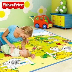 Fisher-Price 费雪 BMF22 小小探索家/趣味数字 双面包边地垫 