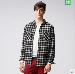 UNIQLO 优衣库 162209 法兰绒格子衬衫 