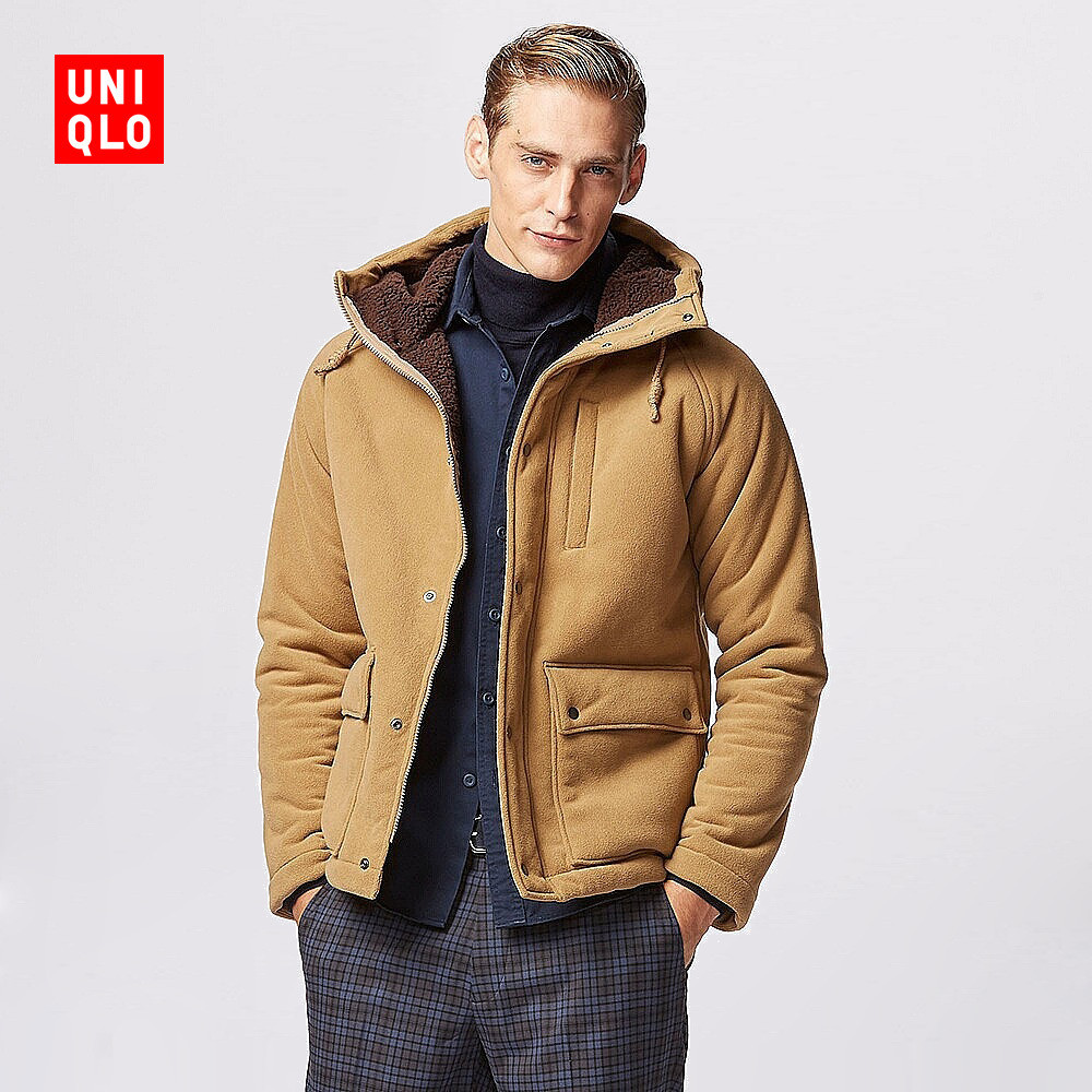 图书馆猿の找表弟 "借来" 的 UNIQLO 优衣库 161351 防风仿羊羔绒大衣  简单晒