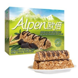 Alpen 欧倍 绿茶黑巧克力味 什锦谷物棒 5条装 137.5g