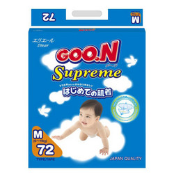 GOO.N 大王 环贴式 婴儿纸尿裤 M72片