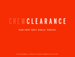 J.CREW FACTORY美国官网 清仓区