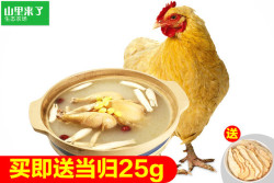 橘园 散养双莲老母鸡1只 买即送当归25g