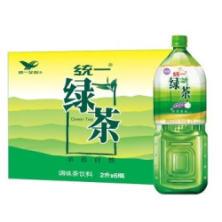 Uni-President 统一 绿茶 2L*6瓶 大包装 茶饮料 整箱装（新老包装随机发货）