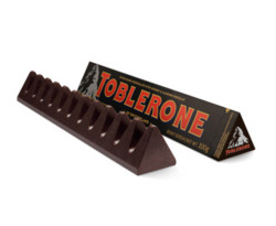 TOBLERONE 瑞士三角 黑巧克力含蜂蜜及巴旦木糖 100g * 10条
