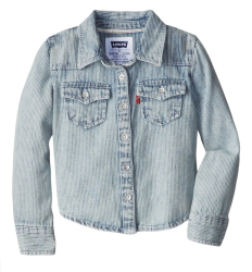 Levi's 李维斯 Core Denim 女童牛仔衬衫