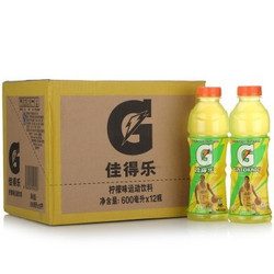 GATORADE 佳得乐 冰柠运动饮料600ml*12瓶 整箱