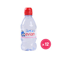 evian 依云 纯净水运动瓶帽 330ml*12瓶