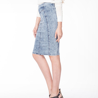 GUESS Z6 Q53D05D1KH1 女士水洗做旧牛仔裙