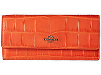 COACH 蔻驰 Embossed Croco Soft Wallet  女士长款钱包