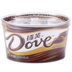 Dove 德芙 丝滑牛奶巧克力 碗装 252g