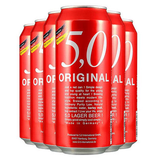 oettinger 奥丁格 5.0系列 窖藏啤酒 500ml *6罐