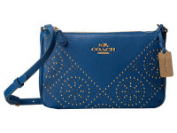 COACH 蔻驰 Min Studs Zip Top 女士斜挎包