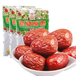 新疆特产 茁美阿拉尔骏枣四星500g*3袋（新老包装，随机发放）