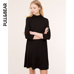 PULL&BEAR  女士素色高领连衣裙 05390306