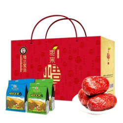 楼兰蜜语 年货干果礼盒 枣来福到蜜饯果干大礼包2000g*3，加赠品