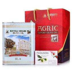 AGRIC 阿格利司 特级初榨橄榄油2L铁桶礼盒