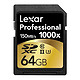 Lexar 雷克沙 Professional 1000x SDXC存储卡（64GB、USH-II）