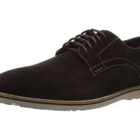 Rockport 乐步 Extra Wide Plain Toe 男款休闲皮鞋 黑色 UK7