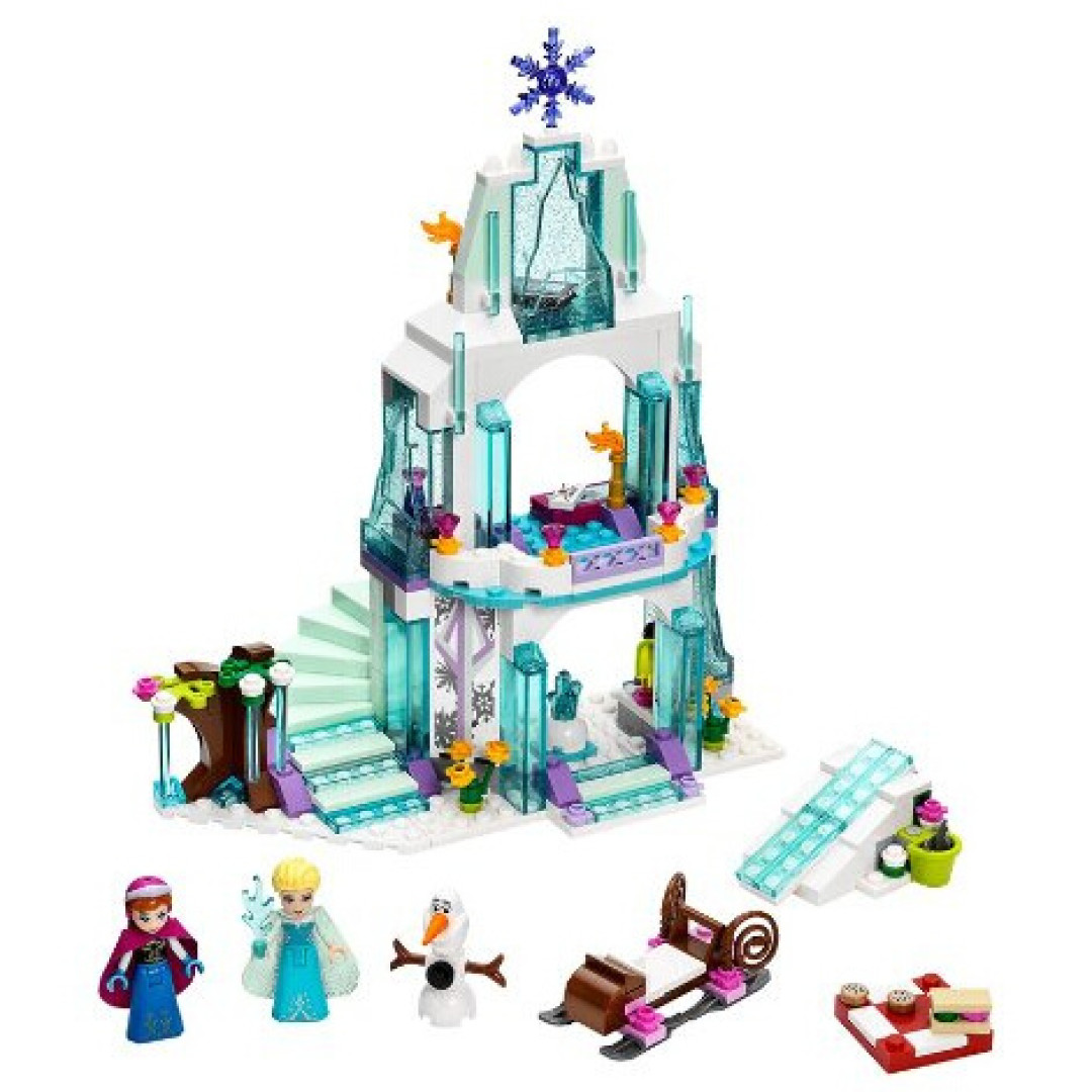 和孩子一起玩乐高:LEGO 乐高 41062 迪士尼公主系列 爱莎的闪耀冰雪城堡