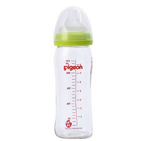 移动端：pigeon 贝亲 AA70 宽口径玻璃奶瓶 240ml 绿色