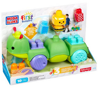 MEGA BLOKS 美高 First Builders系列 毛毛虫玩具