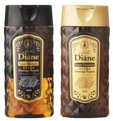 Moist Diane 摩洛哥油 奢华损伤修护型 洗护小套装（洗发水220ml+护发素220ml）